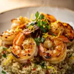 Lemon Garlic Butter Shrimp with Quinoa
