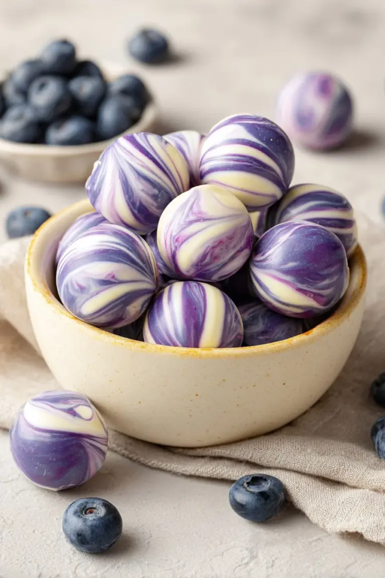 Healthy blueberry Greek yogurt bites for a tasty morning snack