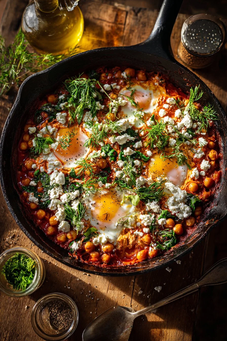 Chickpea and Kale Shakshuka