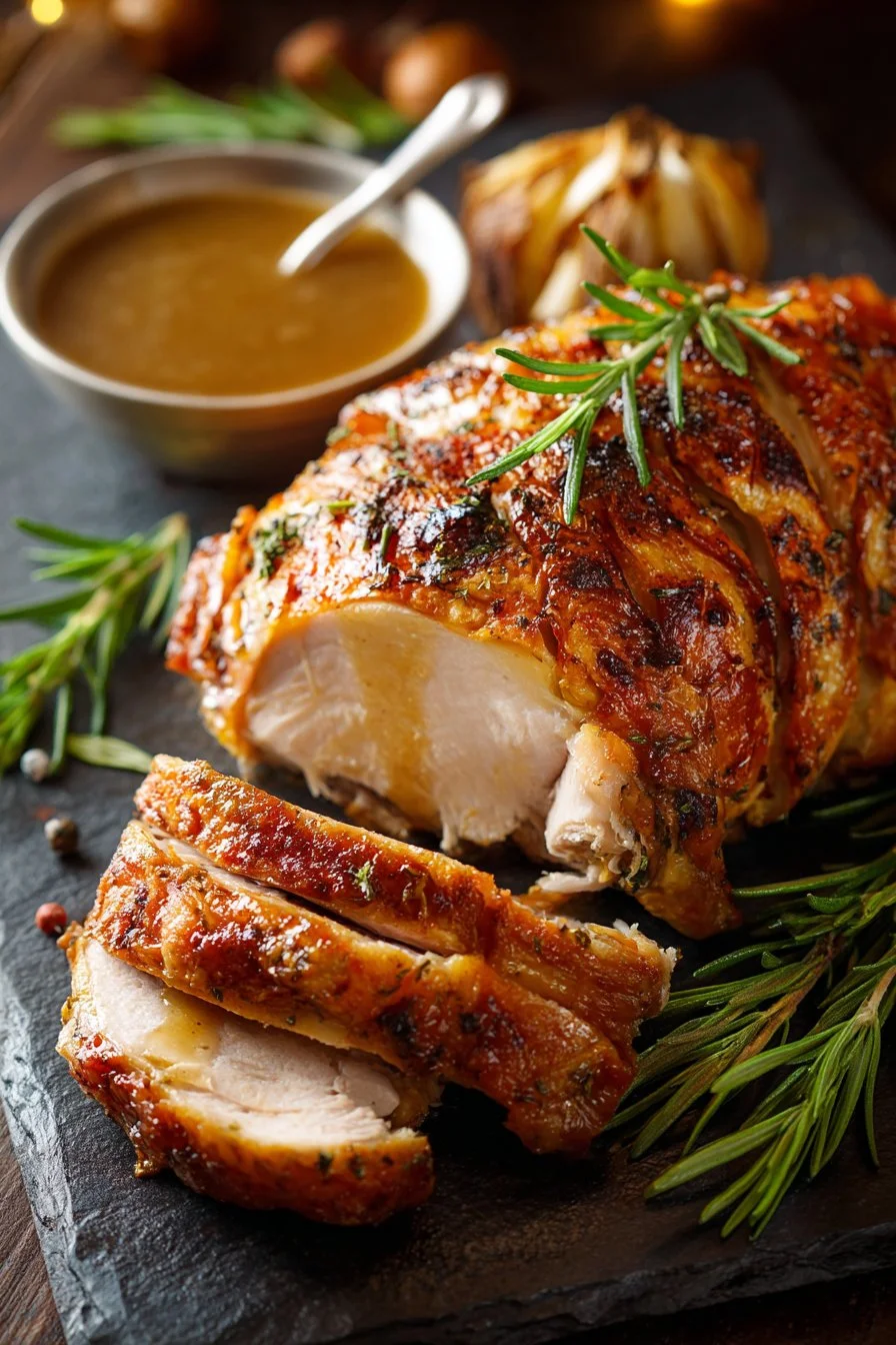 Garlic Herb Slow Cooker Turkey Breast