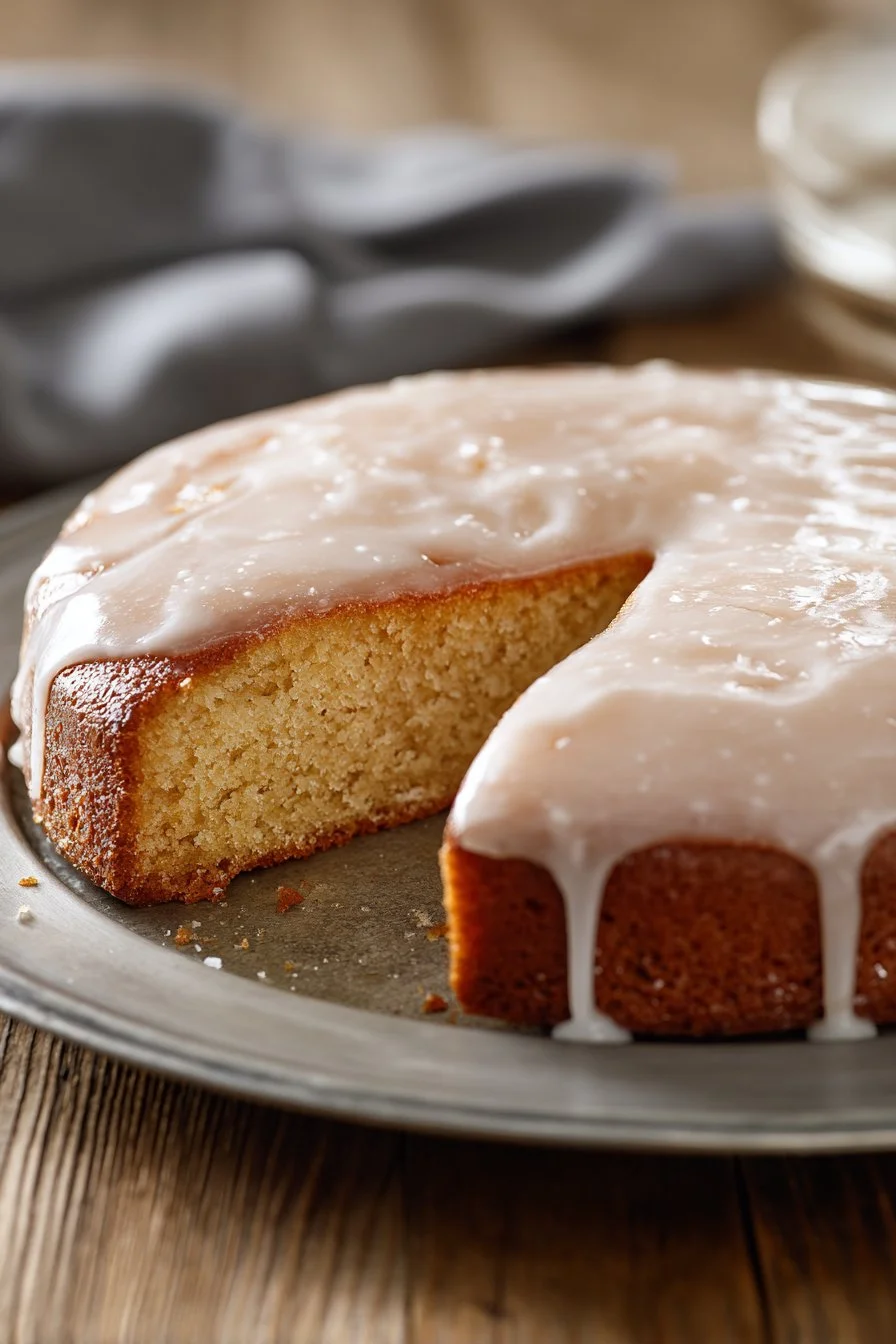 Glazed Apple Cider Doughnut Cake