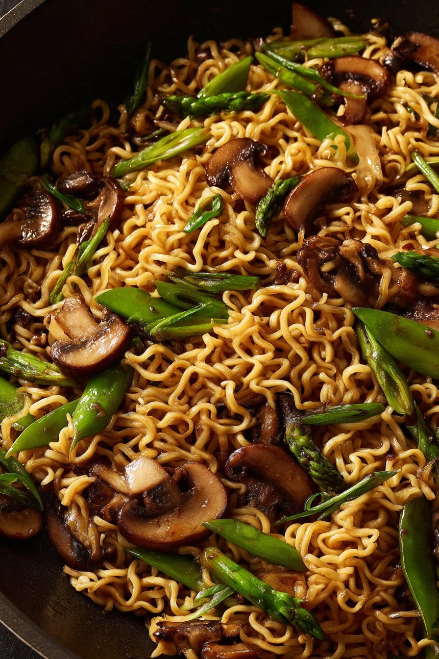 Asian Mushroom Ramen Noodles