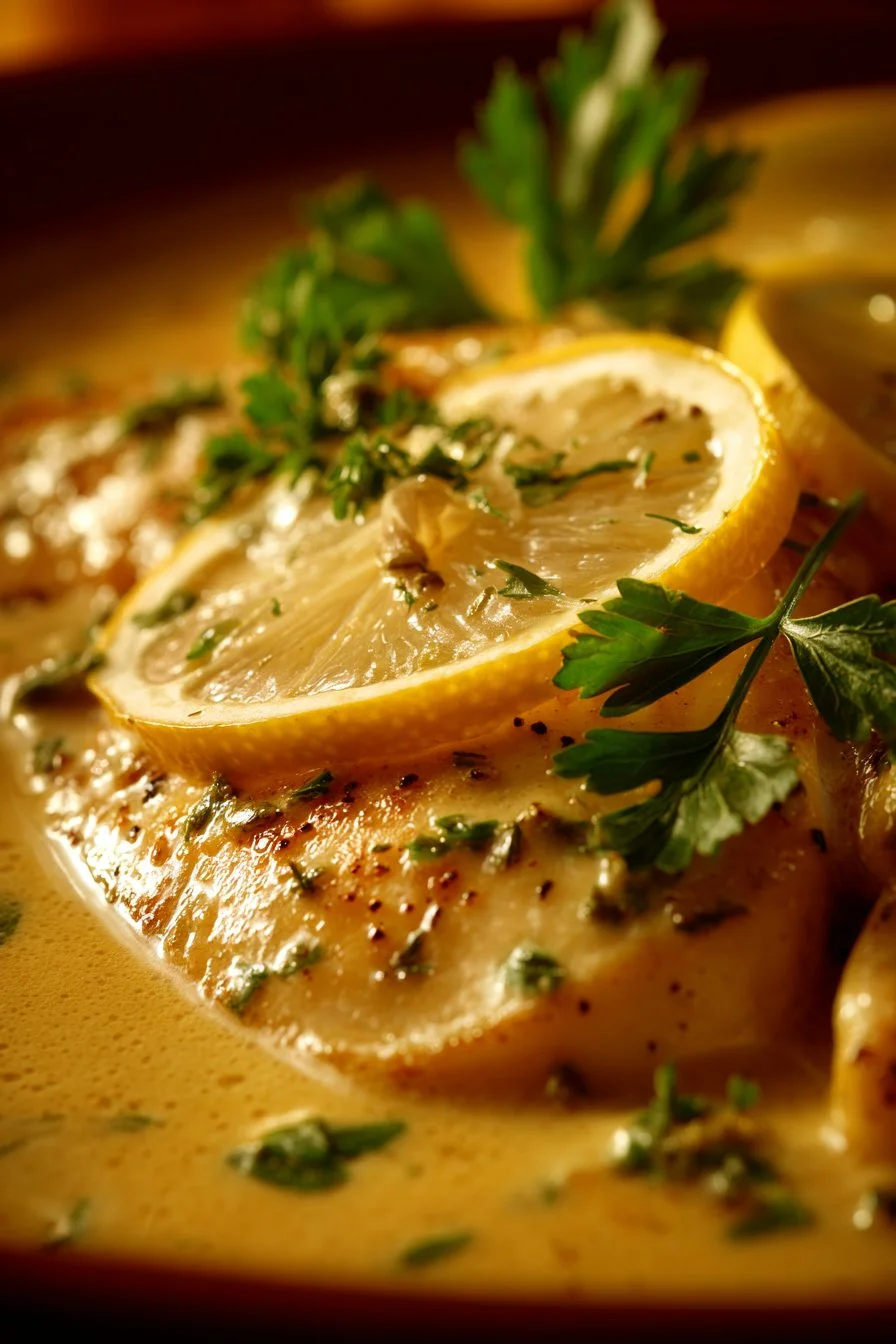 Baked Fish with Lemon Cream Sauce (One Baking Dish!)
