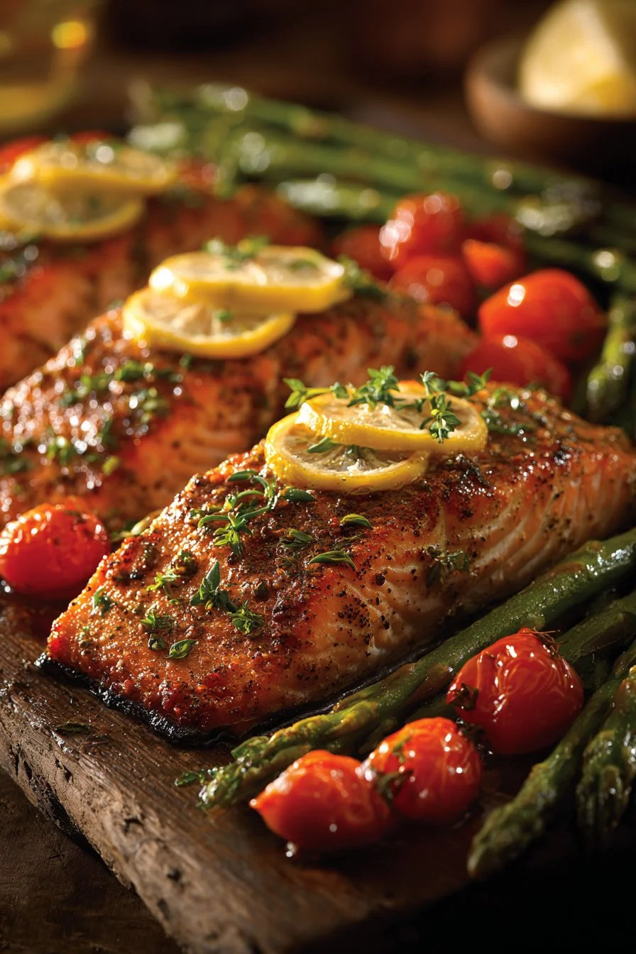 How to Make Lemon Garlic Salmon Tray Bake