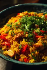 Delicious Nando's Portuguese chicken served with rice.