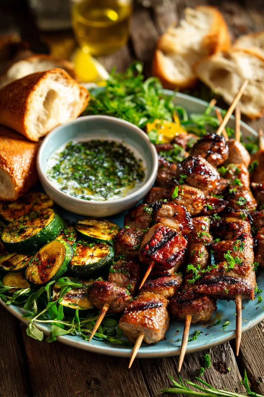 Kefta and Zucchini Kebabs