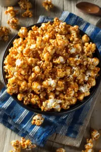Miso Black Sesame Caramel Corn, a sweet and savory snack blend