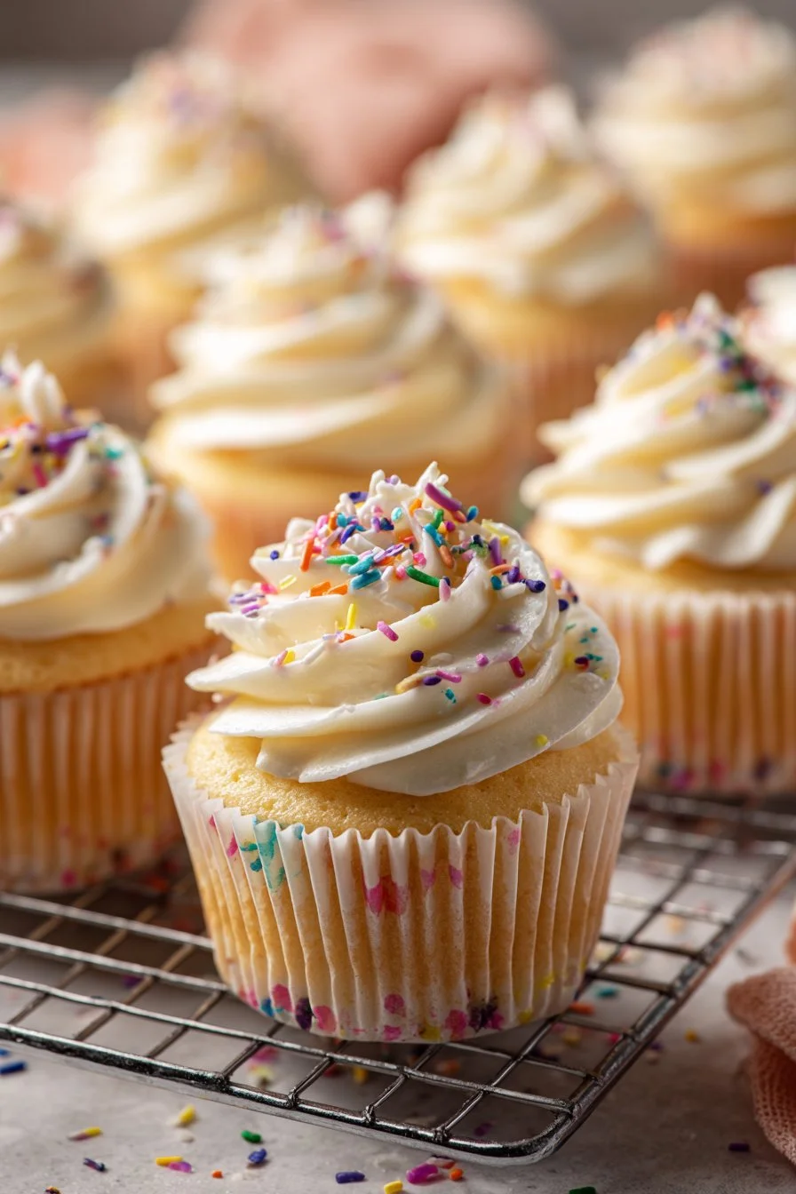 Plush Confetti Cupcakes