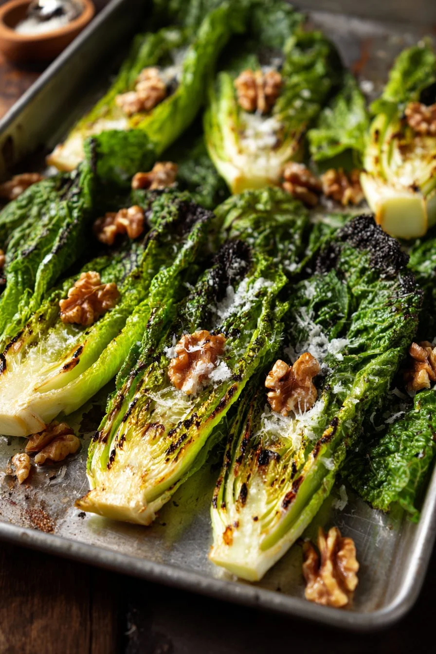 Roasted Cabbage with Walnuts and Parmesan